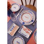Casa si Gradina - Bucatarie si vesela - Vesela si tacamuri - Vesela pentru servire - Set veselă (12 bucăți) Hermia, porțelan, albastru și roșu, 710KTP3118 - Infinity.ro