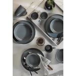 Casa si Gradina - Bucatarie si vesela - Vesela si tacamuri - Vesela pentru servire - Set veselă (16 bucăți) Hermia, porțelan, gri, 710KTP3407 - Infinity.ro