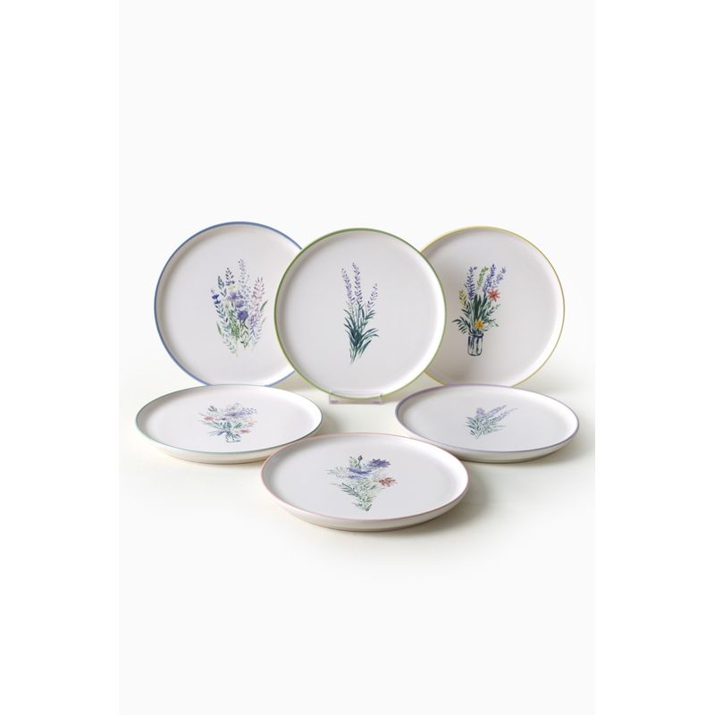 Casa si Gradina - Bucatarie si vesela - Vesela si tacamuri - Vesela pentru servire - Set farfurii (6 bucăți) Hermia, ceramică vitrificată, multicolor, 275KRM2319 - Infinity.ro