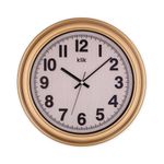 Casa si Gradina - Decoratiuni - Ceasuri - Ceas decorativ perete Wallxpert, sticlă, 34 x 34 cm, auriu, 705RGL1178 - Infinity.ro