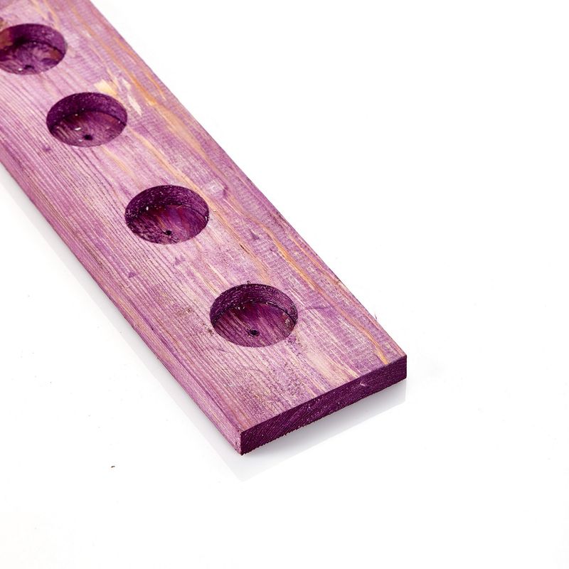 Casa si Gradina - Decoratiuni - Aromaterapie si lumanari - Suporturi lumanari - Suport lumânare Aberto Design, lemn, 9 x 35 cm, mov, 281MST2316 - Infinity.ro