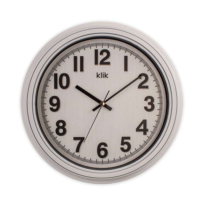 Casa si Gradina - Decoratiuni - Ceasuri - Ceas decorativ perete Wallxpert, sticlă, 34 x 34 cm, alb, 705RGL1181 - Infinity.ro