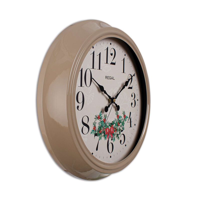 Casa si Gradina - Decoratiuni - Ceasuri - Ceas decorativ metal Wallxpert, metal, 40 x 40 cm, fawn, 705RGL1197 - Infinity.ro