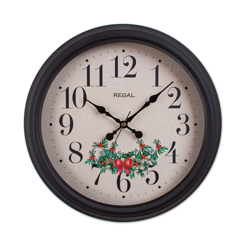 Casa si Gradina - Decoratiuni - Ceasuri - Ceas decorativ metal Wallxpert, metal, 40 x 40 cm, negru, 705RGL1195 - Infinity.ro