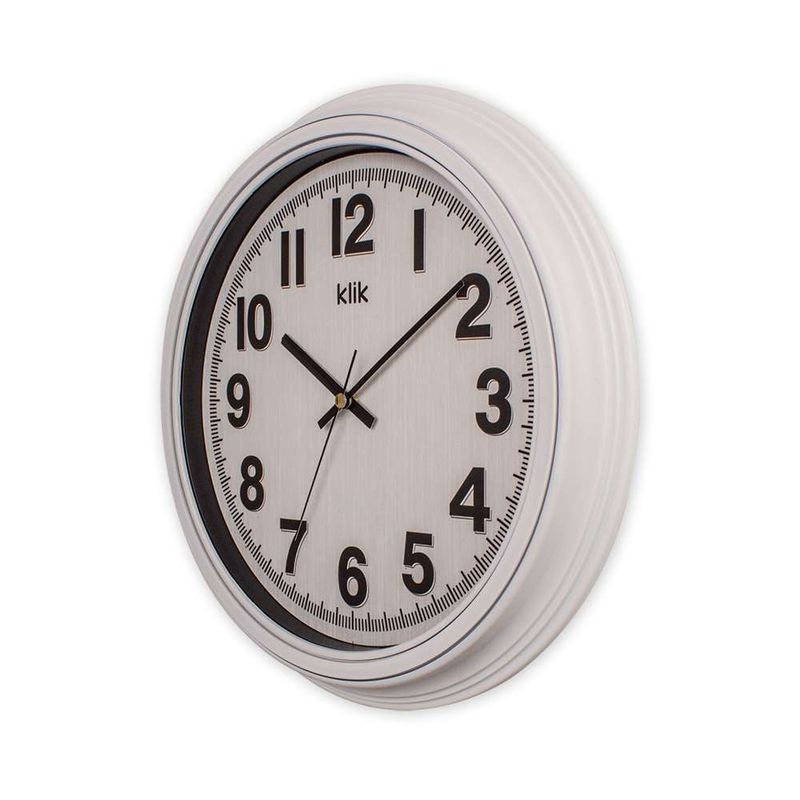 Casa si Gradina - Decoratiuni - Ceasuri - Ceas decorativ perete Wallxpert, sticlă, 34 x 34 cm, alb, 705RGL1181 - Infinity.ro