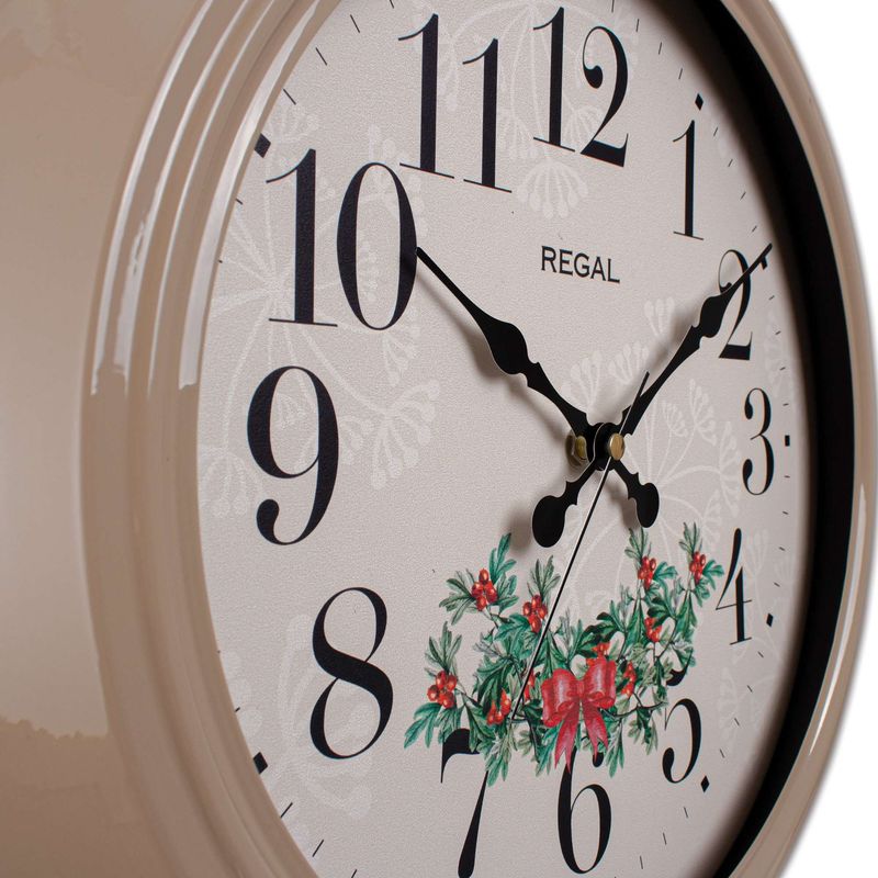 Casa si Gradina - Decoratiuni - Ceasuri - Ceas decorativ metal Wallxpert, metal, 40 x 40 cm, fawn, 705RGL1197 - Infinity.ro