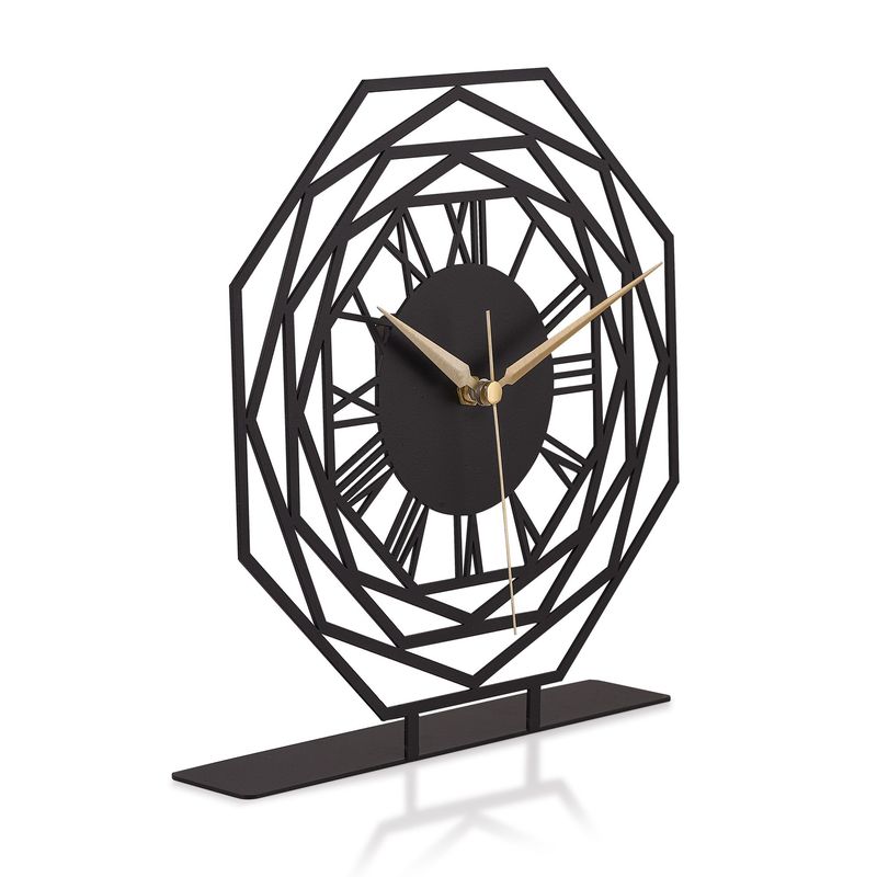 Casa si Gradina - Decoratiuni - Ceasuri - Ceas decorativ Aberto Design, metal, 25 x 23 cm, negru, 901LMN1146 - Infinity.ro