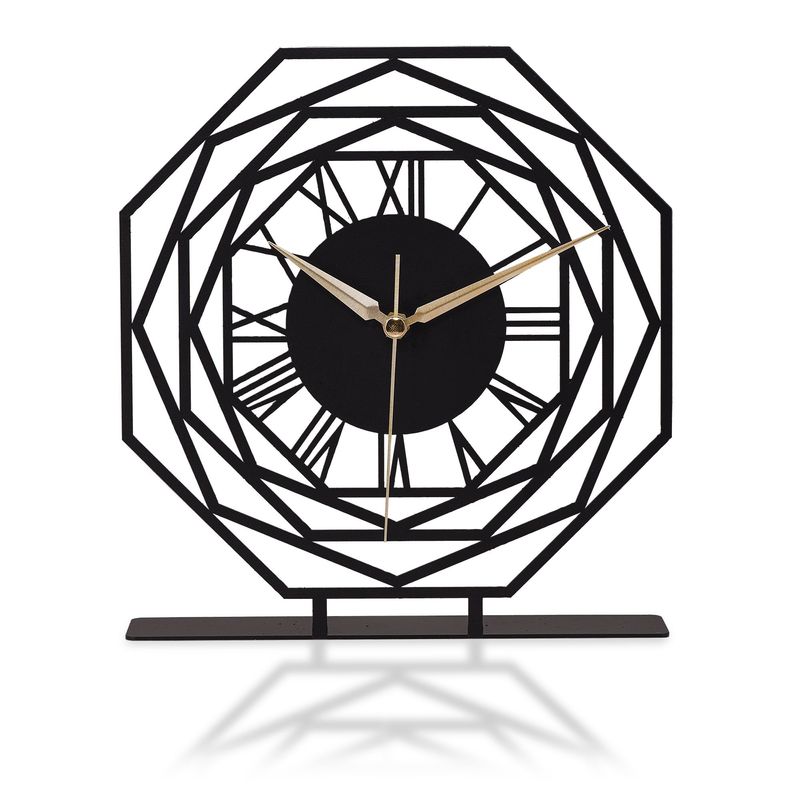Casa si Gradina - Decoratiuni - Ceasuri - Ceas decorativ Aberto Design, metal, 25 x 23 cm, negru, 901LMN1146 - Infinity.ro