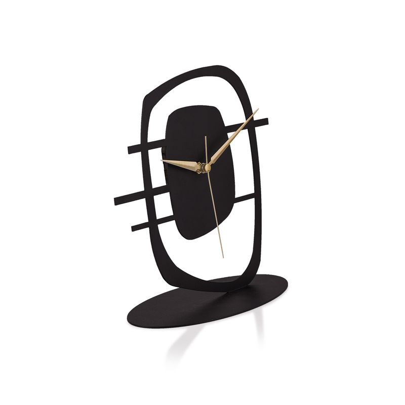 Casa si Gradina - Decoratiuni - Ceasuri - Ceas decorativ Aberto Design, metal, 21 x 23 cm, negru, 901LMN1148 - Infinity.ro