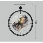 Casa si Gradina - Decoratiuni - Ceasuri - Ceas decorativ metal Wallxpert, metal, 58 x 7 x 65 cm, negru, 779TCM1122 - Infinity.ro