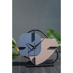 Casa si Gradina - Decoratiuni - Ceasuri - Ceas decorativ Aberto Design, metal, 25 x 22 cm, albastru/roz pudrat, 901LMN1208 - Infinity.ro