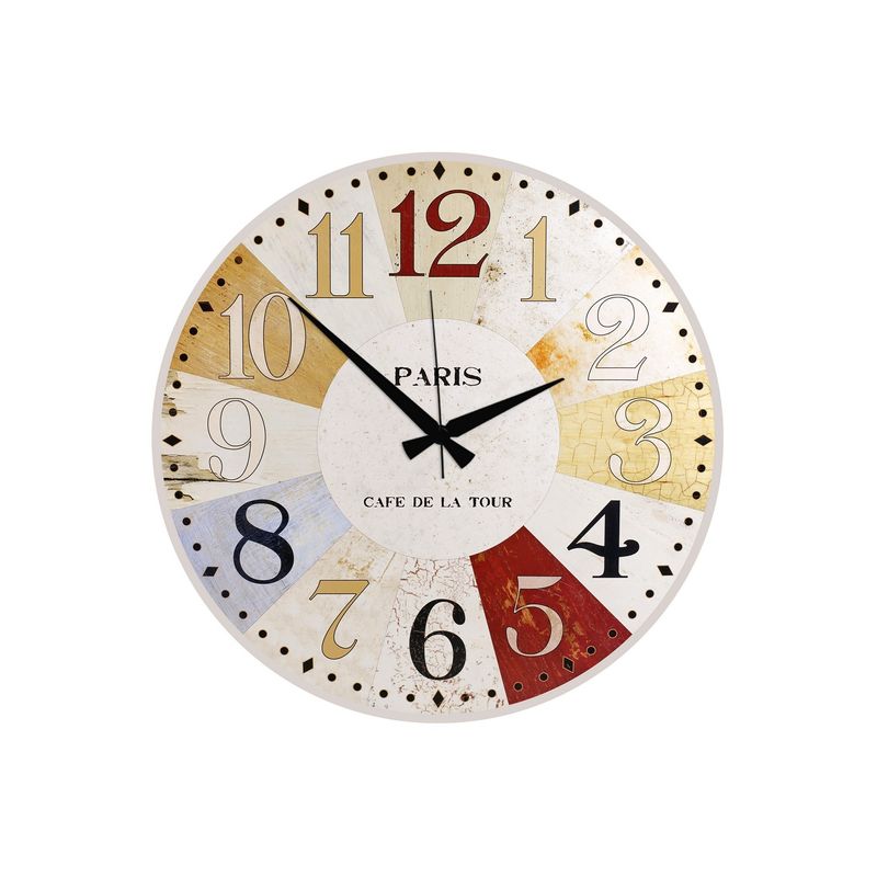 Casa si Gradina - Decoratiuni - Ceasuri - Ceas decorativ MDF Wallxpert, MDF, 50 x 50 cm, multicolor, 889HCL1132 - Infinity.ro