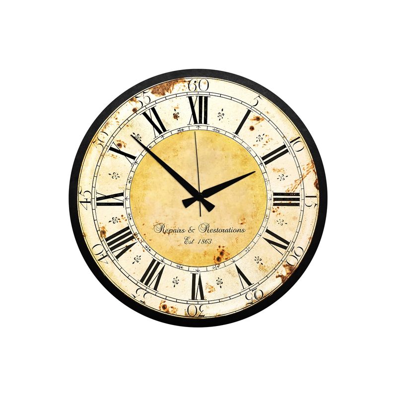 Casa si Gradina - Decoratiuni - Ceasuri - Ceas decorativ MDF Wallxpert, MDF, 50 x 50 cm, multicolor, 889HCL1121 - Infinity.ro