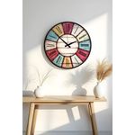 Casa si Gradina - Decoratiuni - Ceasuri - Ceas decorativ MDF Wallxpert, MDF, 50 x 50 cm, multicolor, 889HCL1108 - Infinity.ro