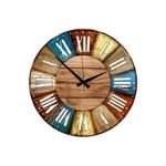 Casa si Gradina - Decoratiuni - Ceasuri - Ceas decorativ MDF Wallxpert, MDF, 50 x 50 cm, multicolor, 889HCL1102 - Infinity.ro