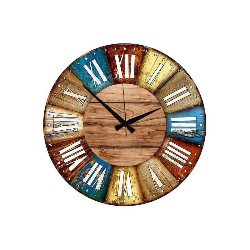Casa si Gradina - Decoratiuni - Ceasuri - Ceas decorativ MDF Wallxpert, MDF, 50 x 50 cm, multicolor, 889HCL1102 - Infinity.ro