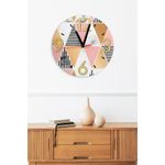 Casa si Gradina - Decoratiuni - Ceasuri - Ceas decorativ MDF Wallxpert, MDF, 36 x 36 x 1 cm, multicolor, 371VST1124 - Infinity.ro