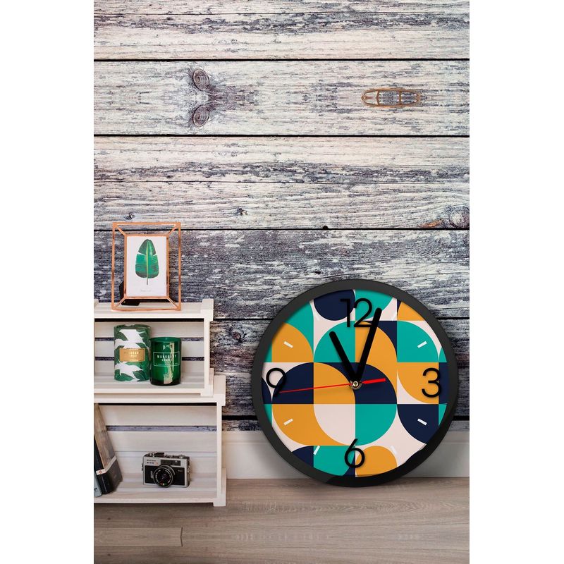Casa si Gradina - Decoratiuni - Ceasuri - Ceas decorativ MDF Wallxpert, MDF, 36 x 36 x 1 cm, multicolor, 371VST1120 - Infinity.ro