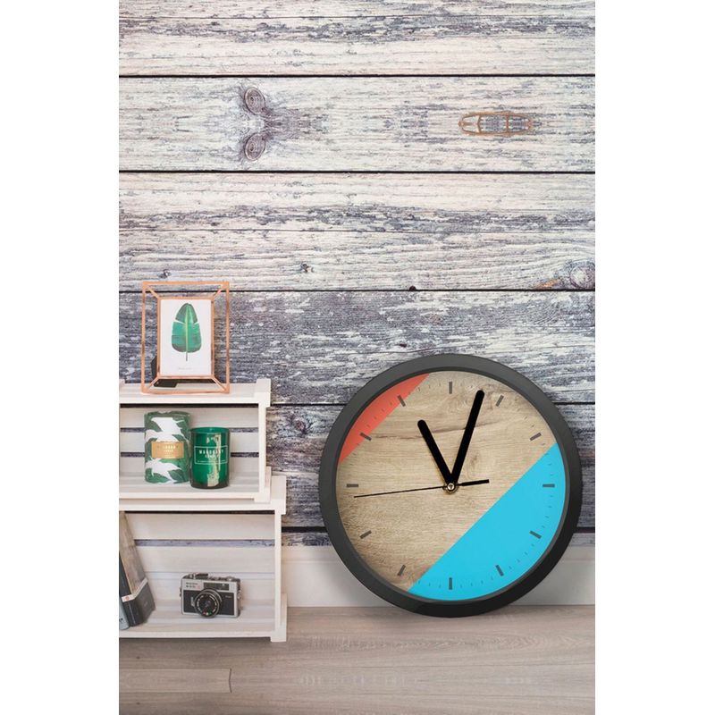 Casa si Gradina - Decoratiuni - Ceasuri - Ceas decorativ MDF Wallxpert, MDF, 36 x 36 x 1 cm, multicolor, 371VST1110 - Infinity.ro