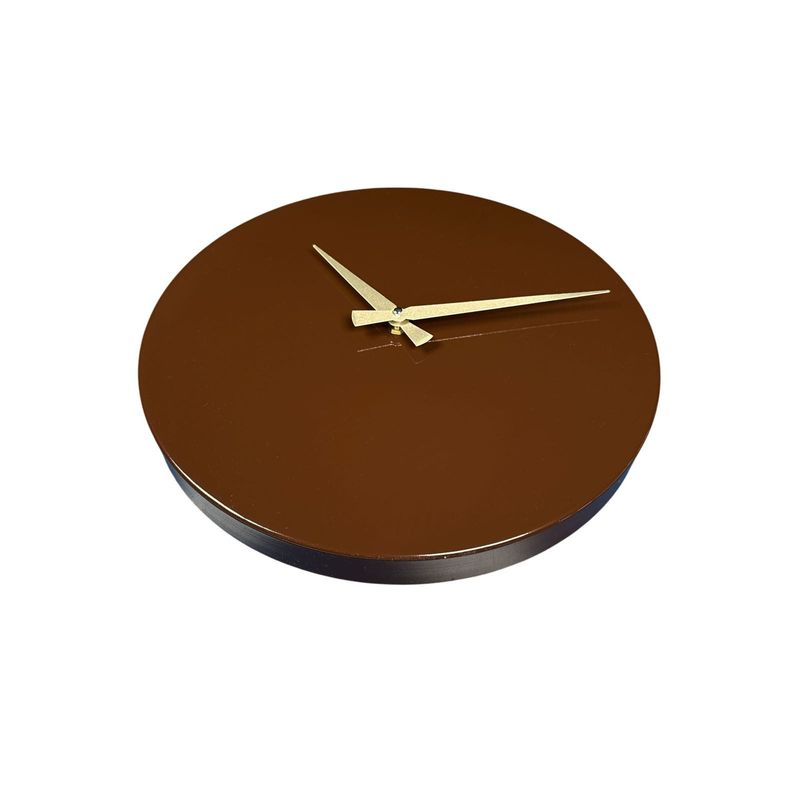 Casa si Gradina - Decoratiuni - Ceasuri - Ceas decorativ metal Wallxpert, 35 x 35 cm, maro, 332CDC1109 - Infinity.ro