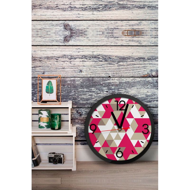 Casa si Gradina - Decoratiuni - Ceasuri - Ceas decorativ MDF Wallxpert, MDF, 36 x 36 x 1 cm, multicolor, 371VST1119 - Infinity.ro