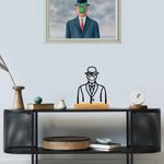Casa si Gradina - Decoratiuni - Obiecte decorative - Accesorii decorative - Obiect decorativ Aberto Design, metal, 22 x 8 x 17 cm, lemn/negru, 565TNL1246 - Infinity.ro