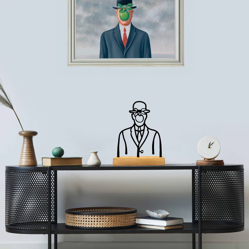 Casa si Gradina - Decoratiuni - Obiecte decorative - Accesorii decorative - Obiect decorativ Aberto Design, metal, 22 x 8 x 17 cm, lemn/negru, 565TNL1246 - Infinity.ro