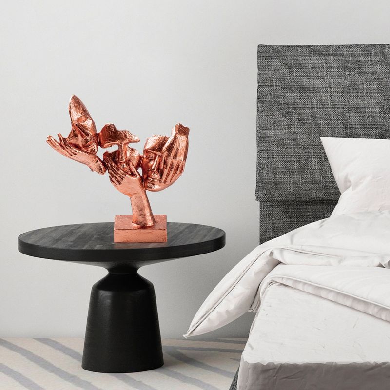 Casa si Gradina - Decoratiuni - Obiecte decorative - Accesorii decorative - Obiect decorativ Aberto Design, 100% poliester, 30 x 9 x 32 cm, cupru, 565TNL1333 - Infinity.ro