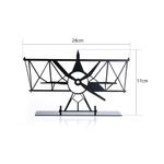Casa si Gradina - Decoratiuni - Obiecte decorative - Accesorii decorative - Obiect decorativ Aberto Design, metal, 27 x 17 cm, negru, 901LMN1120 - Infinity.ro