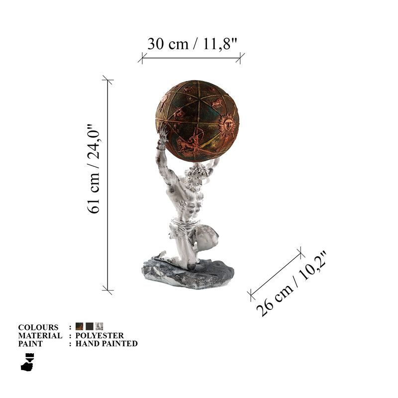 Casa si Gradina - Decoratiuni - Obiecte decorative - Accesorii decorative - Obiect decorativ Aberto Design, 100% poliester, 30 x 26 x 61 cm, multicolor, 565TNL1431 - Infinity.ro