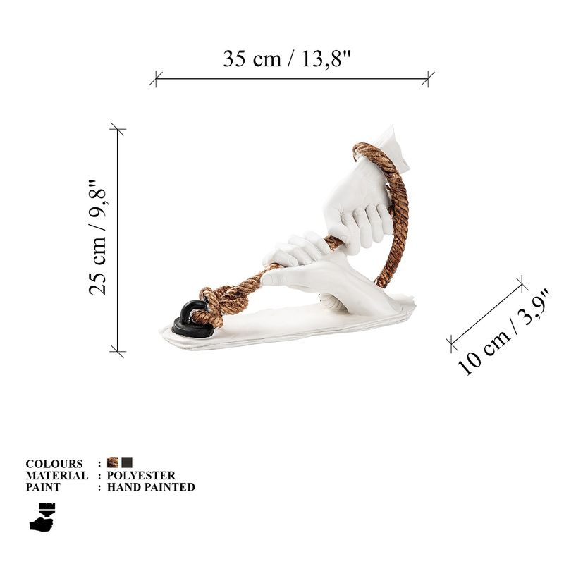 Casa si Gradina - Decoratiuni - Obiecte decorative - Accesorii decorative - Obiect decorativ Aberto Design, 100% poliester, 35 x 10 x 25 cm, multicolor, 565TNL1427 - Infinity.ro