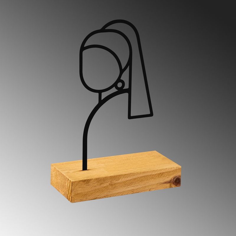 Casa si Gradina - Decoratiuni - Obiecte decorative - Accesorii decorative - Obiect decorativ Aberto Design, metal, 24 x 8 x 17 cm, lemn/negru, 565TNL1244 - Infinity.ro