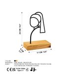 Casa si Gradina - Decoratiuni - Obiecte decorative - Accesorii decorative - Obiect decorativ Aberto Design, metal, 24 x 8 x 17 cm, lemn/negru, 565TNL1244 - Infinity.ro