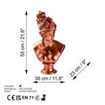 Casa si Gradina - Decoratiuni - Obiecte decorative - Accesorii decorative - Obiect decorativ Aberto Design, 100% poliester, 30 x 23 x 35 cm, cupru, 565TNL1349 - Infinity.ro