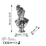 Casa si Gradina - Decoratiuni - Obiecte decorative - Accesorii decorative - Obiect decorativ Aberto Design, 100% poliester, 30 x 23 x 35 cm, argintiu, 565TNL1350 - Infinity.ro