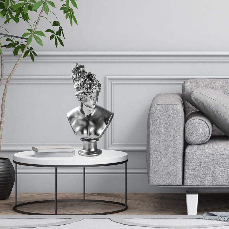 Casa si Gradina - Decoratiuni - Obiecte decorative - Accesorii decorative - Obiect decorativ Aberto Design, 100% poliester, 30 x 23 x 35 cm, argintiu, 565TNL1350 - Infinity.ro