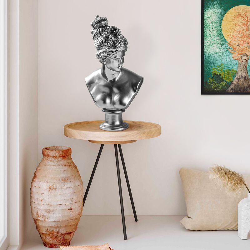 Casa si Gradina - Decoratiuni - Obiecte decorative - Accesorii decorative - Obiect decorativ Aberto Design, 100% poliester, 30 x 23 x 35 cm, argintiu, 565TNL1350 - Infinity.ro