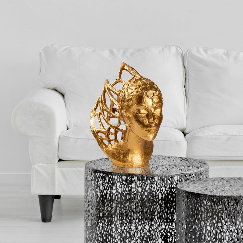 Casa si Gradina - Decoratiuni - Obiecte decorative - Accesorii decorative - Obiect decorativ Aberto Design, 100% poliester, 24 x 32 x 36 cm, auriu, 565TNL1344 - Infinity.ro