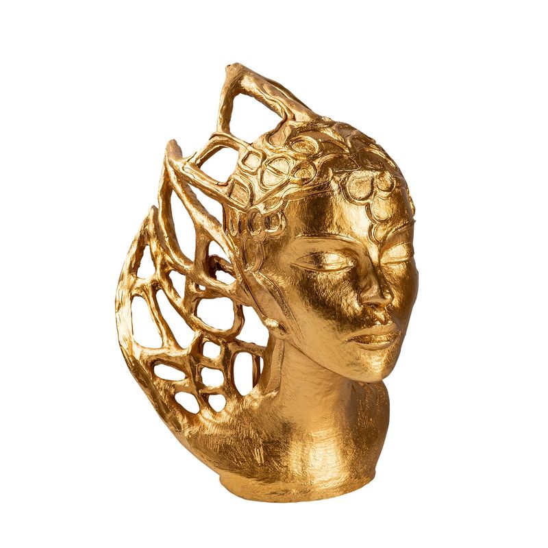 Casa si Gradina - Decoratiuni - Obiecte decorative - Accesorii decorative - Obiect decorativ Aberto Design, 100% poliester, 24 x 32 x 36 cm, auriu, 565TNL1344 - Infinity.ro