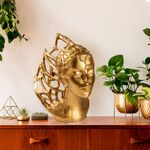 Casa si Gradina - Decoratiuni - Obiecte decorative - Accesorii decorative - Obiect decorativ Aberto Design, 100% poliester, 24 x 32 x 36 cm, auriu, 565TNL1344 - Infinity.ro