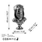 Casa si Gradina - Decoratiuni - Obiecte decorative - Accesorii decorative - Obiect decorativ Aberto Design, 100% poliester, 30 x 22 x 49 cm, argintiu, 565TNL1362 - Infinity.ro