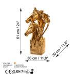 Casa si Gradina - Decoratiuni - Obiecte decorative - Accesorii decorative - Obiect decorativ Aberto Design, 100% poliester, 30 x 30 x 61 cm, auriu, 565TNL1372 - Infinity.ro