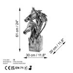 Casa si Gradina - Decoratiuni - Obiecte decorative - Accesorii decorative - Obiect decorativ Aberto Design, 100% poliester, 30 x 30 x 61 cm, argintiu, 565TNL1374 - Infinity.ro