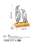 Casa si Gradina - Decoratiuni - Obiecte decorative - Accesorii decorative - Obiect decorativ Aberto Design, metal, 26 x 8 x 17 cm, lemn/negru, 565TNL1250 - Infinity.ro