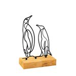 Casa si Gradina - Decoratiuni - Obiecte decorative - Accesorii decorative - Obiect decorativ Aberto Design, metal, 26 x 8 x 17 cm, lemn/negru, 565TNL1250 - Infinity.ro