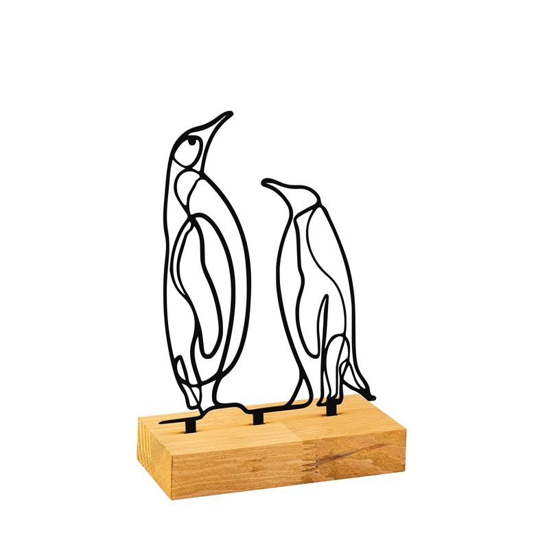 Casa si Gradina - Decoratiuni - Obiecte decorative - Accesorii decorative - Obiect decorativ Aberto Design, metal, 26 x 8 x 17 cm, lemn/negru, 565TNL1250 - Infinity.ro