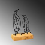 Casa si Gradina - Decoratiuni - Obiecte decorative - Accesorii decorative - Obiect decorativ Aberto Design, metal, 26 x 8 x 17 cm, lemn/negru, 565TNL1250 - Infinity.ro
