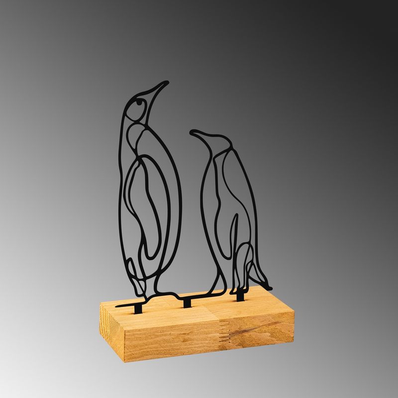Casa si Gradina - Decoratiuni - Obiecte decorative - Accesorii decorative - Obiect decorativ Aberto Design, metal, 26 x 8 x 17 cm, lemn/negru, 565TNL1250 - Infinity.ro