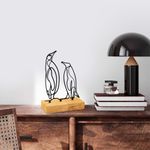 Casa si Gradina - Decoratiuni - Obiecte decorative - Accesorii decorative - Obiect decorativ Aberto Design, metal, 26 x 8 x 17 cm, lemn/negru, 565TNL1250 - Infinity.ro
