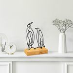 Casa si Gradina - Decoratiuni - Obiecte decorative - Accesorii decorative - Obiect decorativ Aberto Design, metal, 26 x 8 x 17 cm, lemn/negru, 565TNL1250 - Infinity.ro
